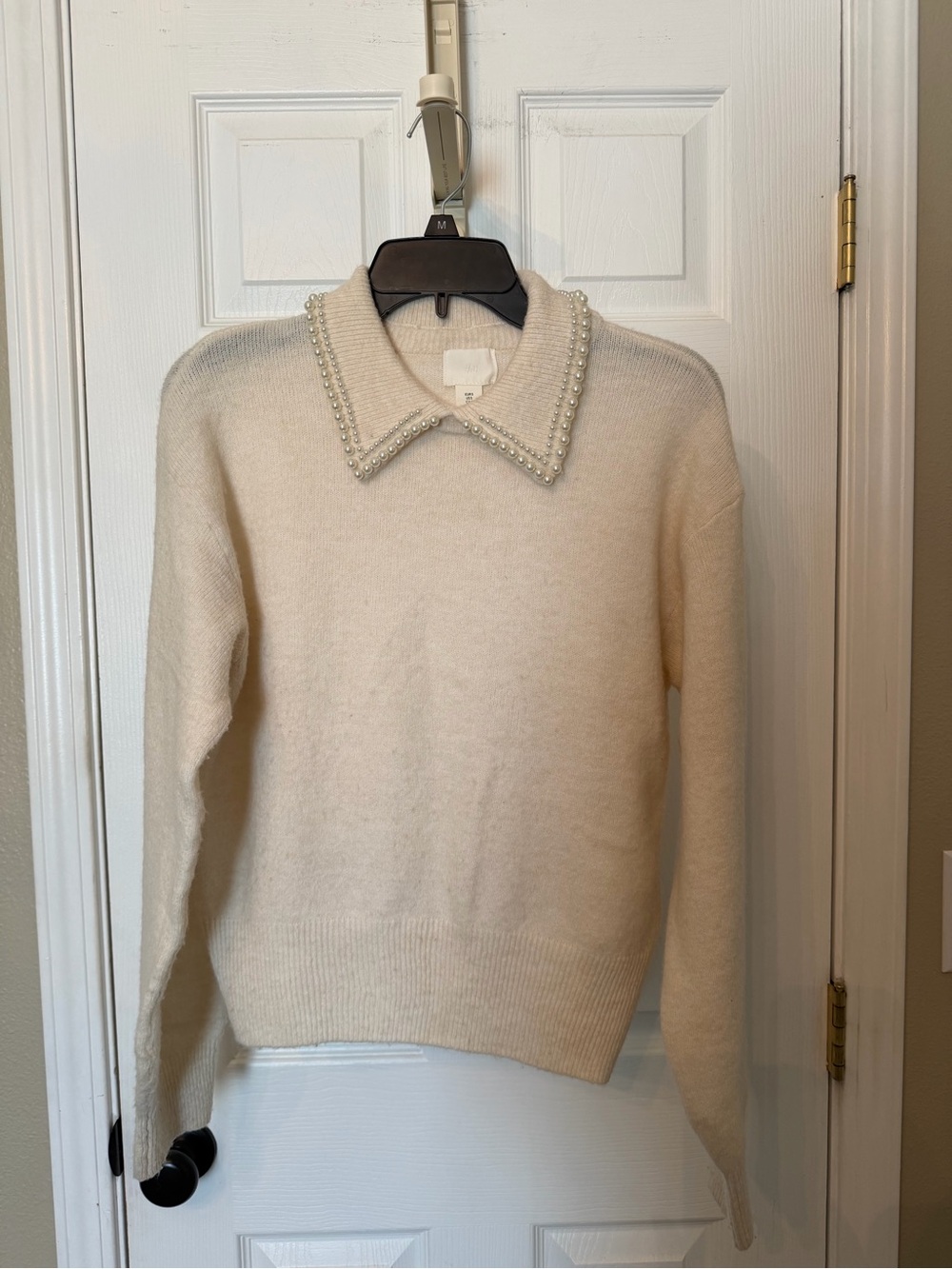 H&M Cream Knit Sweater with Subtle Texture